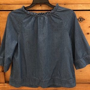 Long sleeve blue shirt